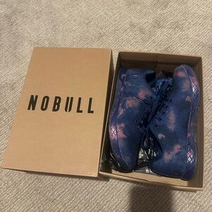 NOBULL Superfabric Trainer Low in Navy with Purple Accents